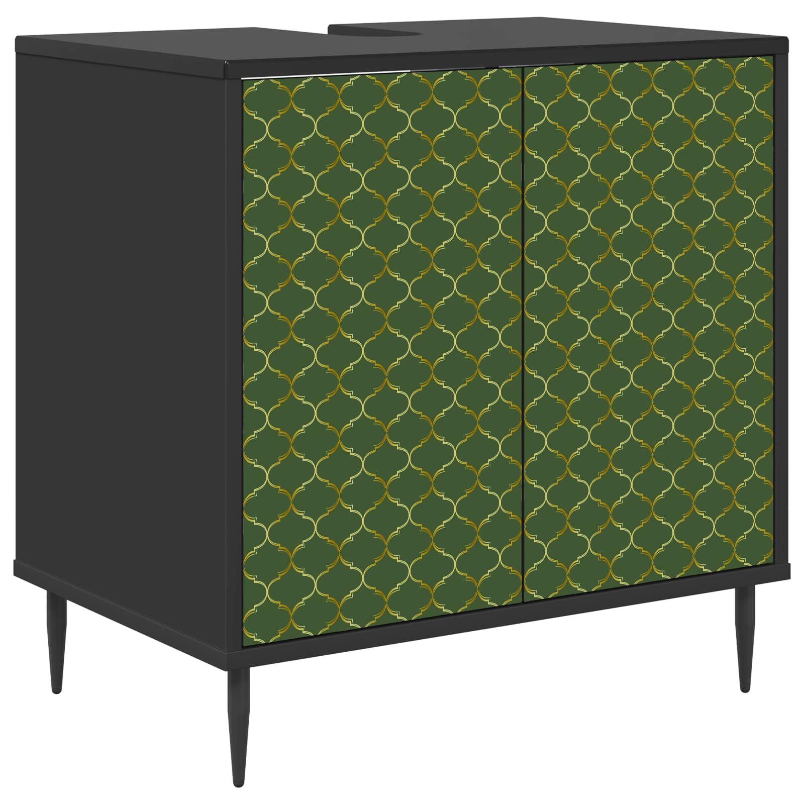 Ντουλάπι Μπάνιου GELEEN Μαύρη Δρυς 60 x 40 x 61 εκ - Pakobazaar