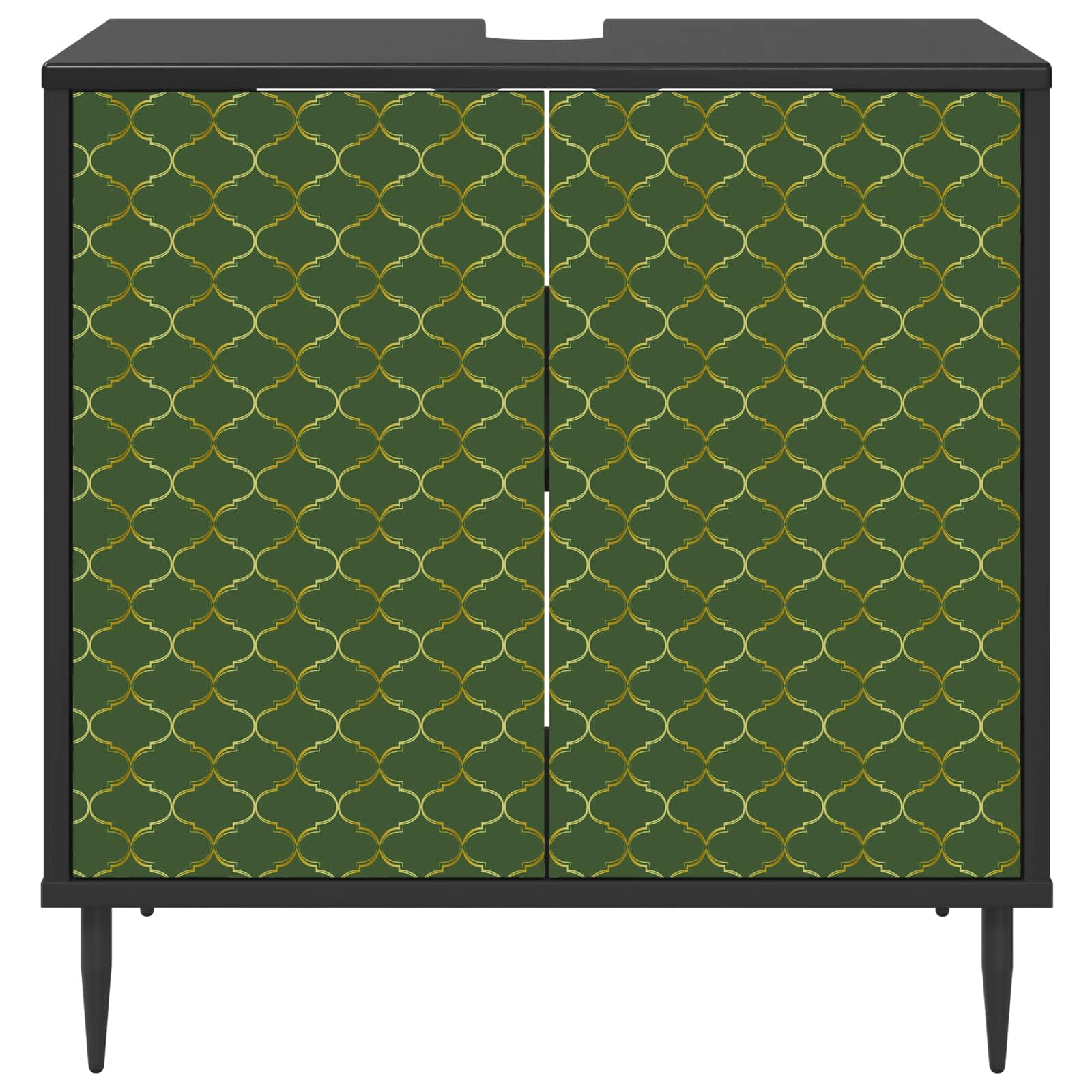 Ντουλάπι Μπάνιου GELEEN Μαύρη Δρυς 60 x 40 x 61 εκ - Pakobazaar