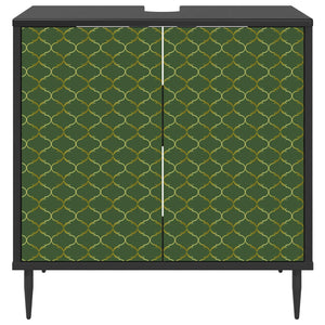 Ντουλάπι Μπάνιου GELEEN Μαύρη Δρυς 60 x 40 x 61 εκ - Pakobazaar