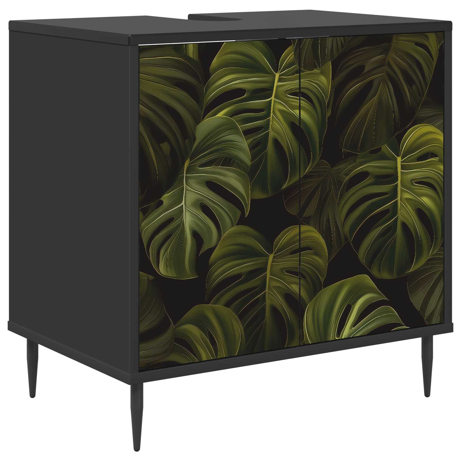 Ντουλάπι Μπάνιου ELBURG Μαύρη Δρυς 60 x 40 x 61 εκ - Pakobazaar
