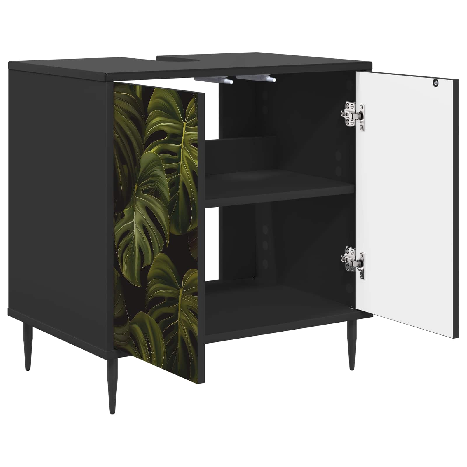 Ντουλάπι Μπάνιου ELBURG Μαύρη Δρυς 60 x 40 x 61 εκ - Pakobazaar