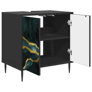 Ντουλάπι Μπάνιου WIJHE Μαύρη Δρυς 60 x 40 x 61 εκ - Pakobazaar