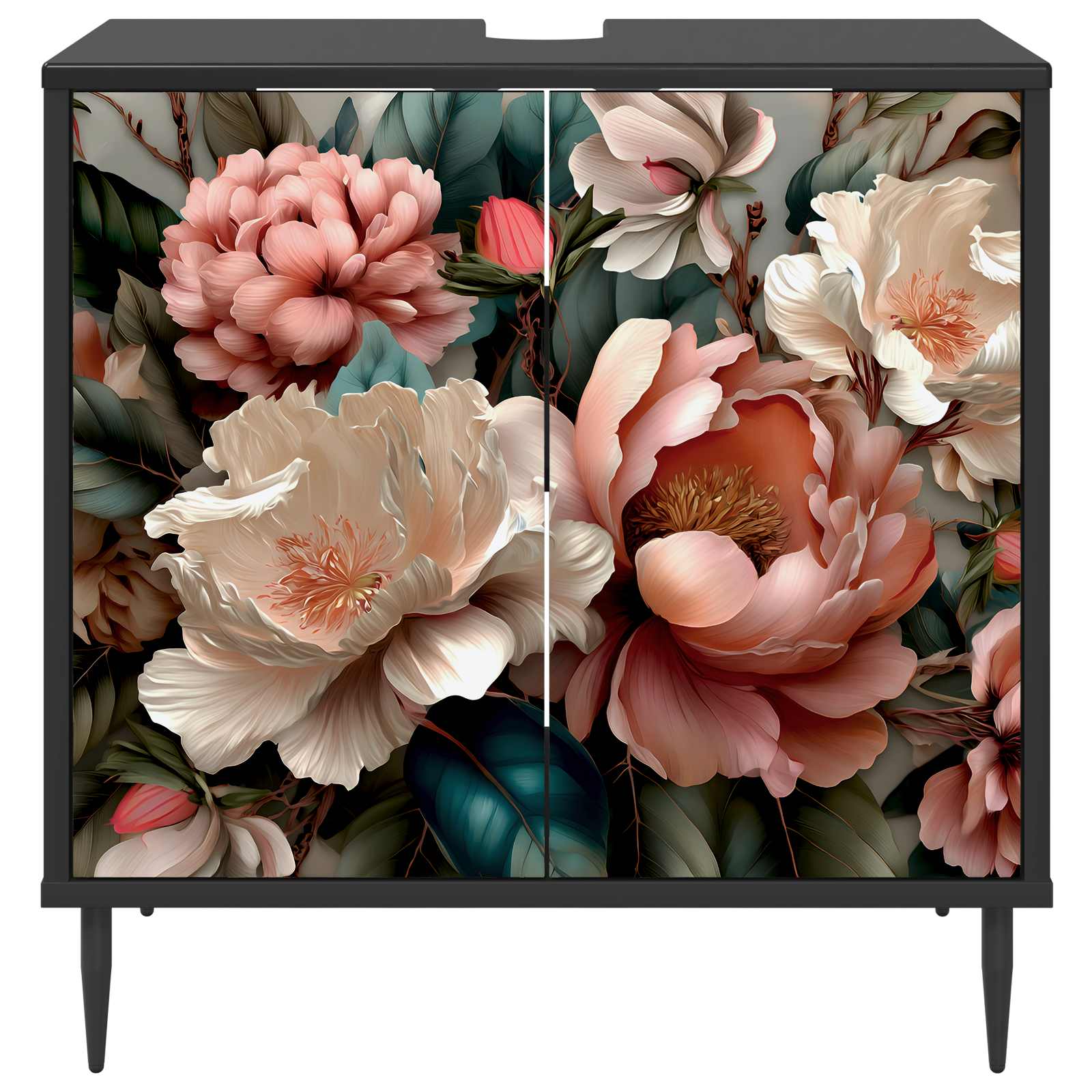 Ντουλάπι Μπάνιου BORNE Μαύρη Δρυς 60 x 40 x 61 εκ - Pakobazaar
