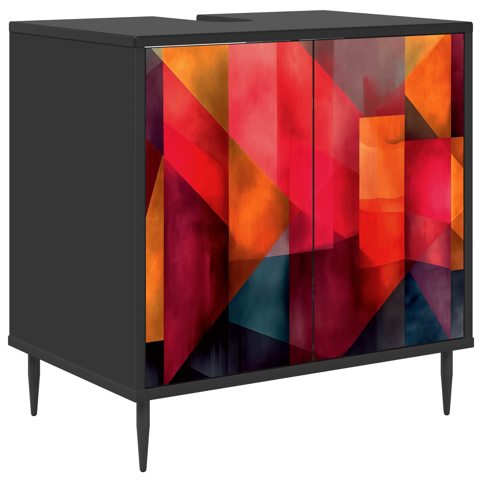 Ντουλάπι Μπάνιου HEESCH Μαύρη Δρυς 60 x 40 x 61 εκ - Pakobazaar