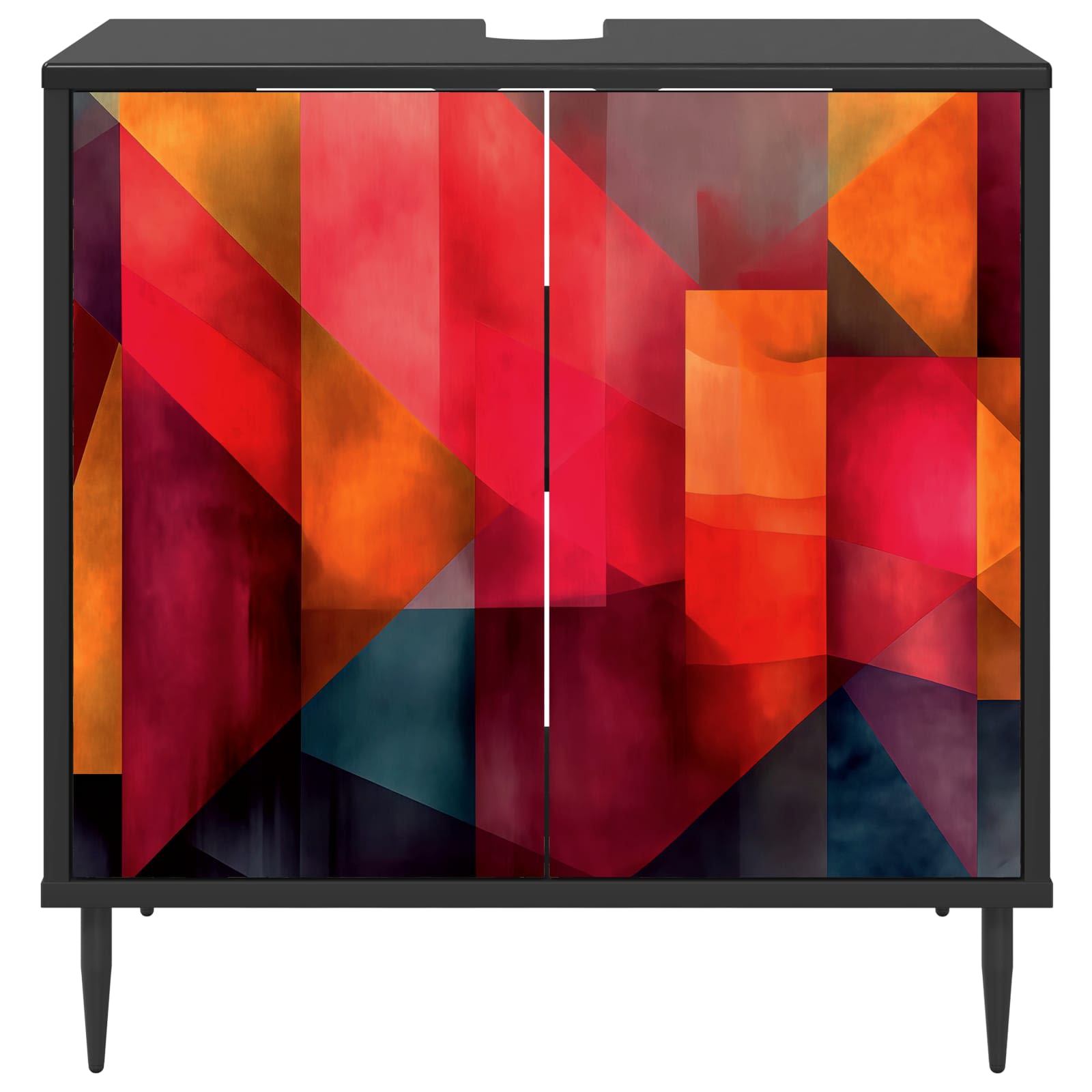 Ντουλάπι Μπάνιου HEESCH Μαύρη Δρυς 60 x 40 x 61 εκ - Pakobazaar