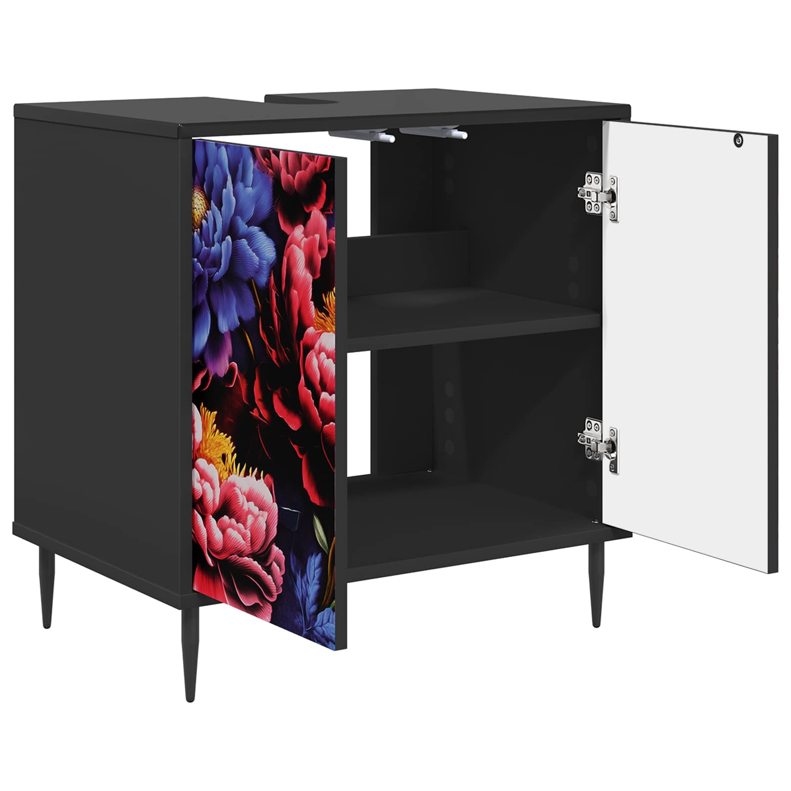 Ντουλάπι Μπάνιου KIEL Μαύρη Δρυς 60 x 40 x 61 εκ - Pakobazaar