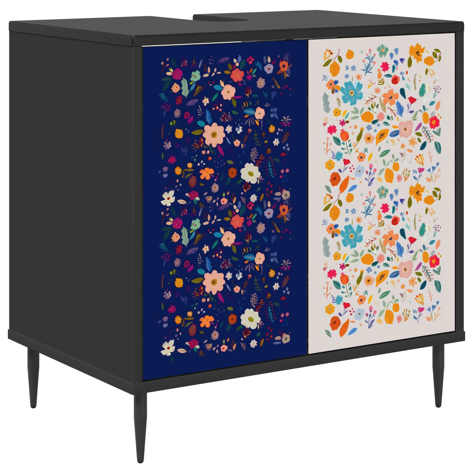 Ντουλάπι Μπάνιου MAINZ Μαύρη Δρυς 60 x 40 x 61 εκ - Pakobazaar