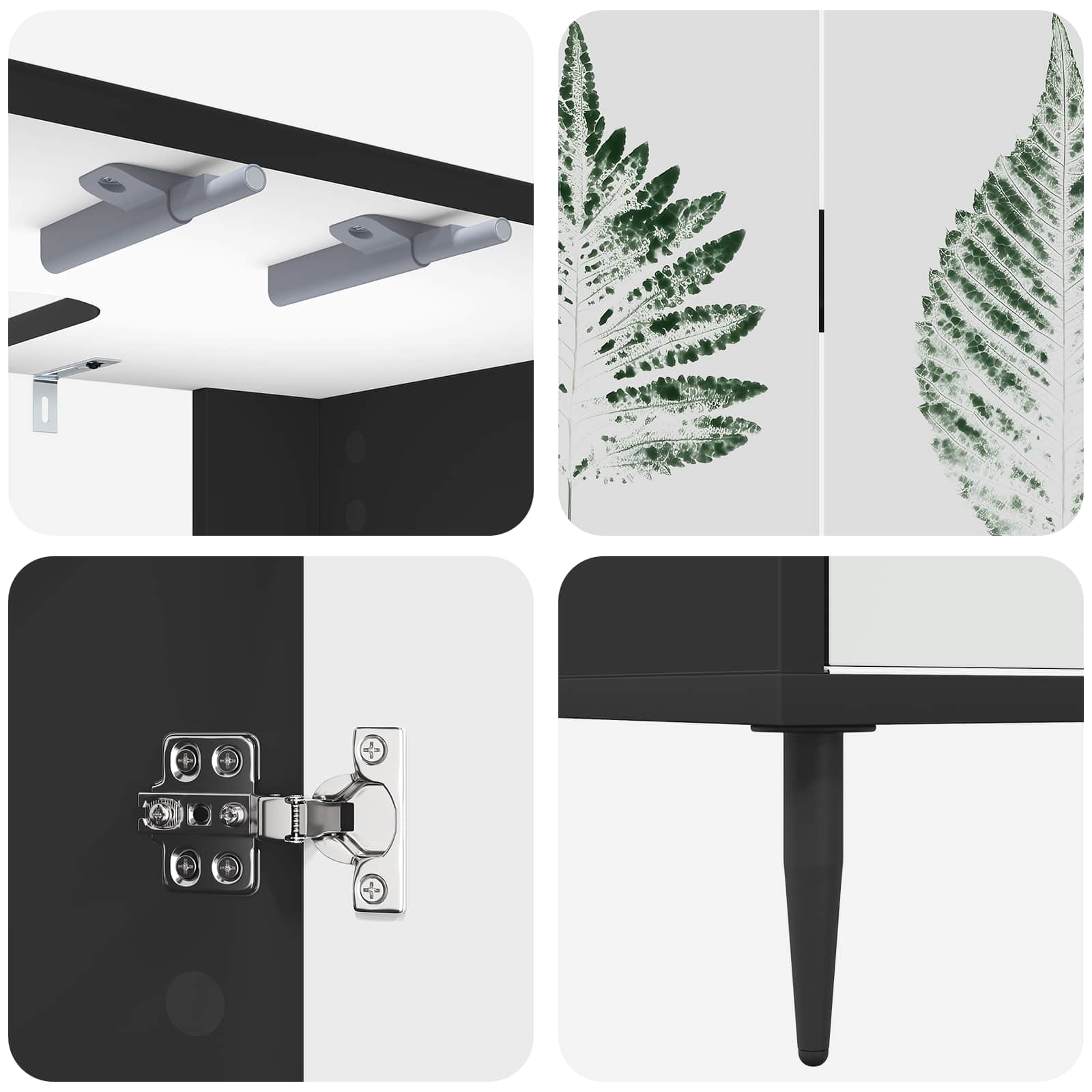 Ντουλάπι Μπάνιου HANAU Μαύρη Δρυς 60 x 40 x 61 εκ - Pakobazaar