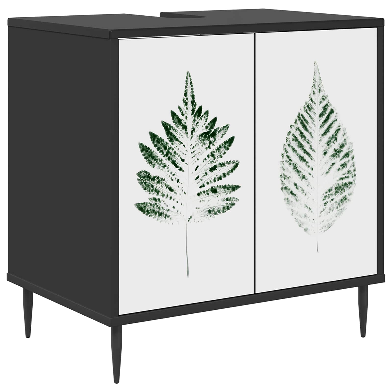 Ντουλάπι Μπάνιου HANAU Μαύρη Δρυς 60 x 40 x 61 εκ - Pakobazaar