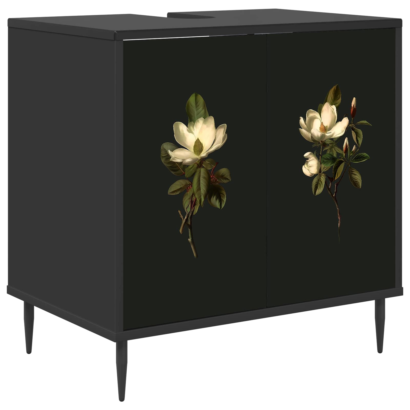 Ντουλάπι Μπάνιου BREMEN Μαύρη Δρυς 60 x 40 x 61 εκ - Pakobazaar