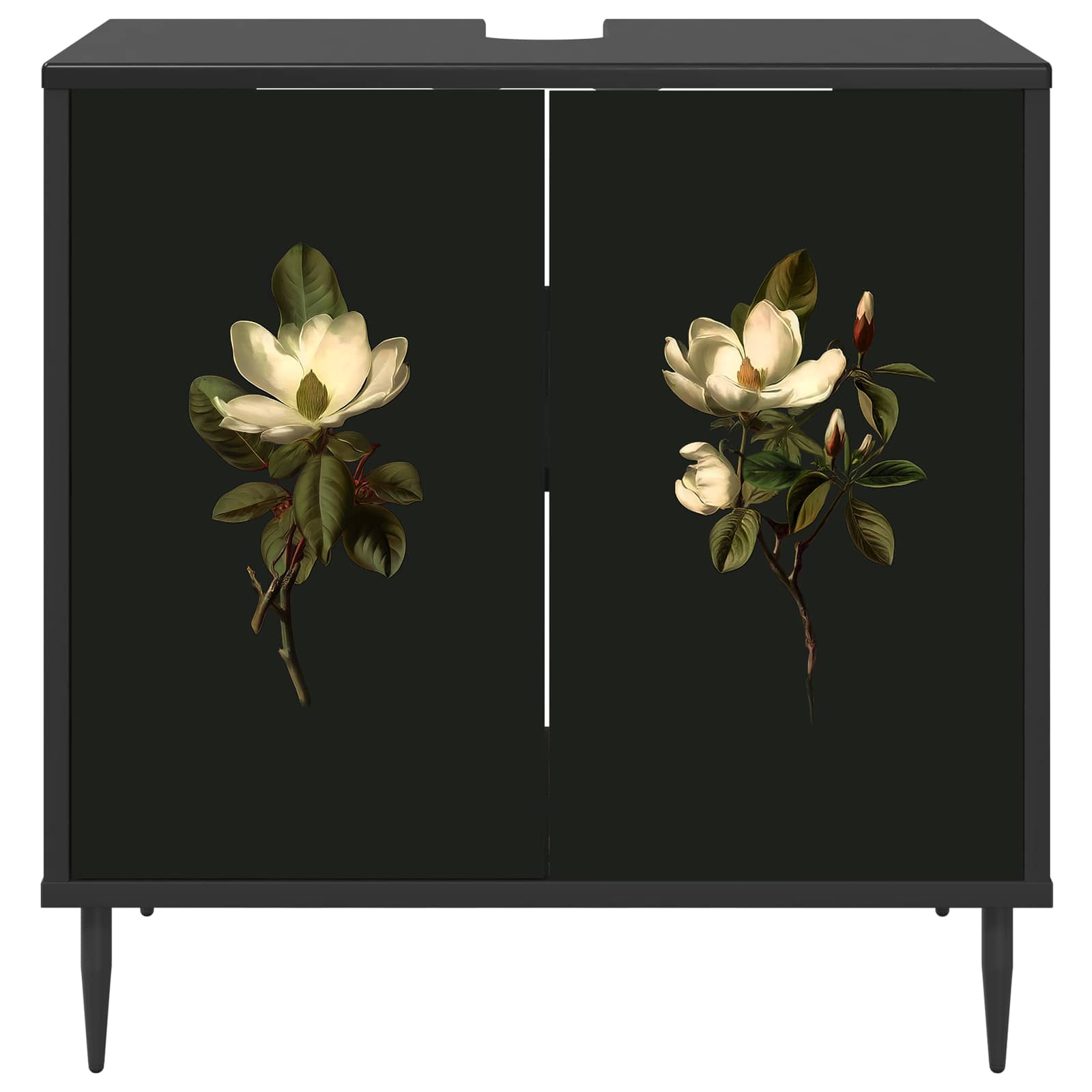 Ντουλάπι Μπάνιου BREMEN Μαύρη Δρυς 60 x 40 x 61 εκ - Pakobazaar