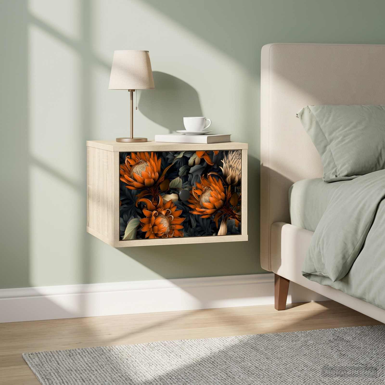 Τοίχου κομοδίνο LOCHEM Sonoma Δρυς 36 x 33 x 25 εκ.