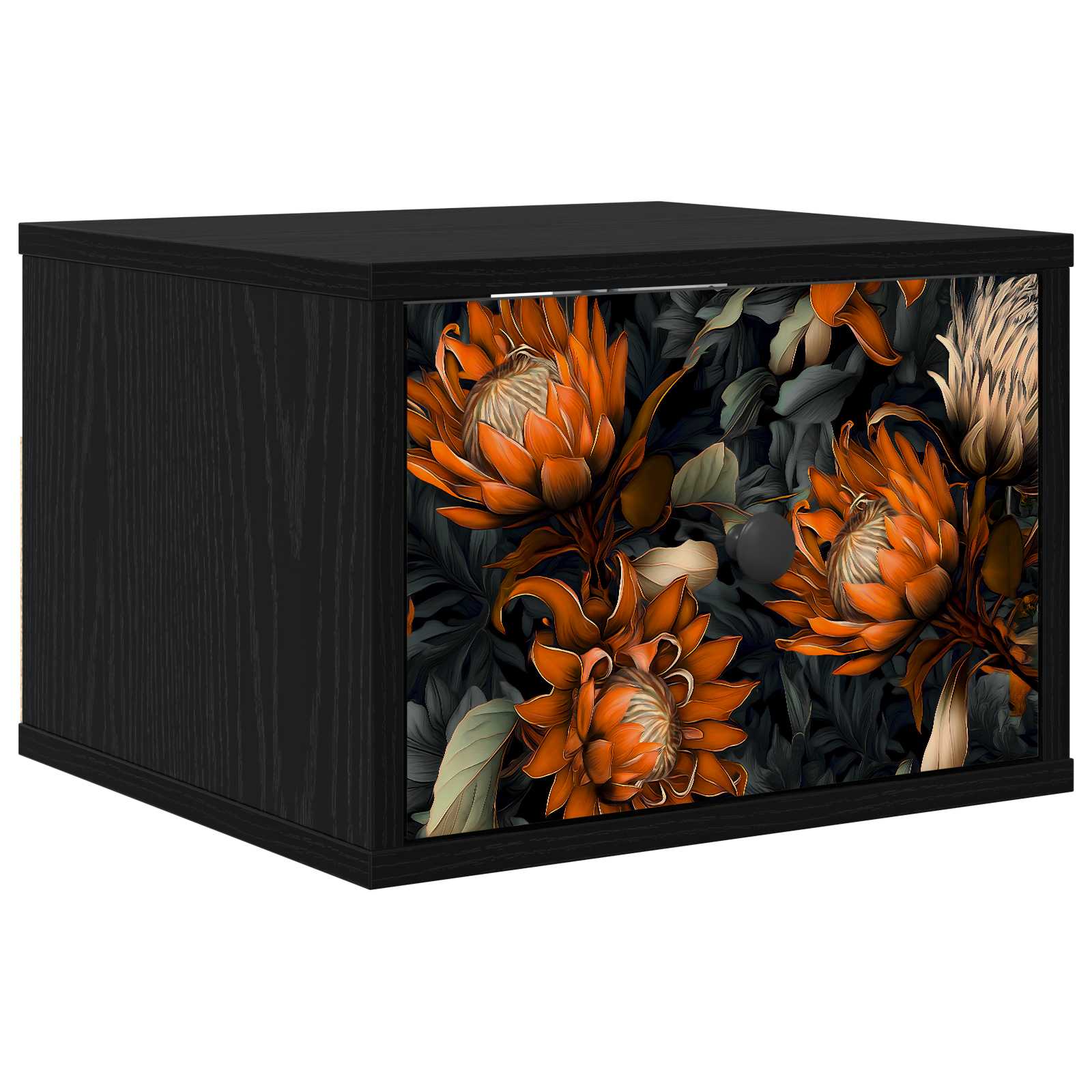 Τοίχου κομοδίνο LOCHEM Μαύρη Δρυς 36 x 33 x 25 εκ.