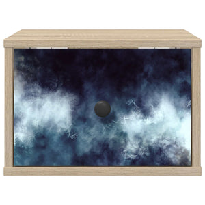 Τοίχου κομοδίνο RAALTE 2 τμχ. Sonoma Δρυς 36 x 33 x 25 εκ. - Pakobazaar