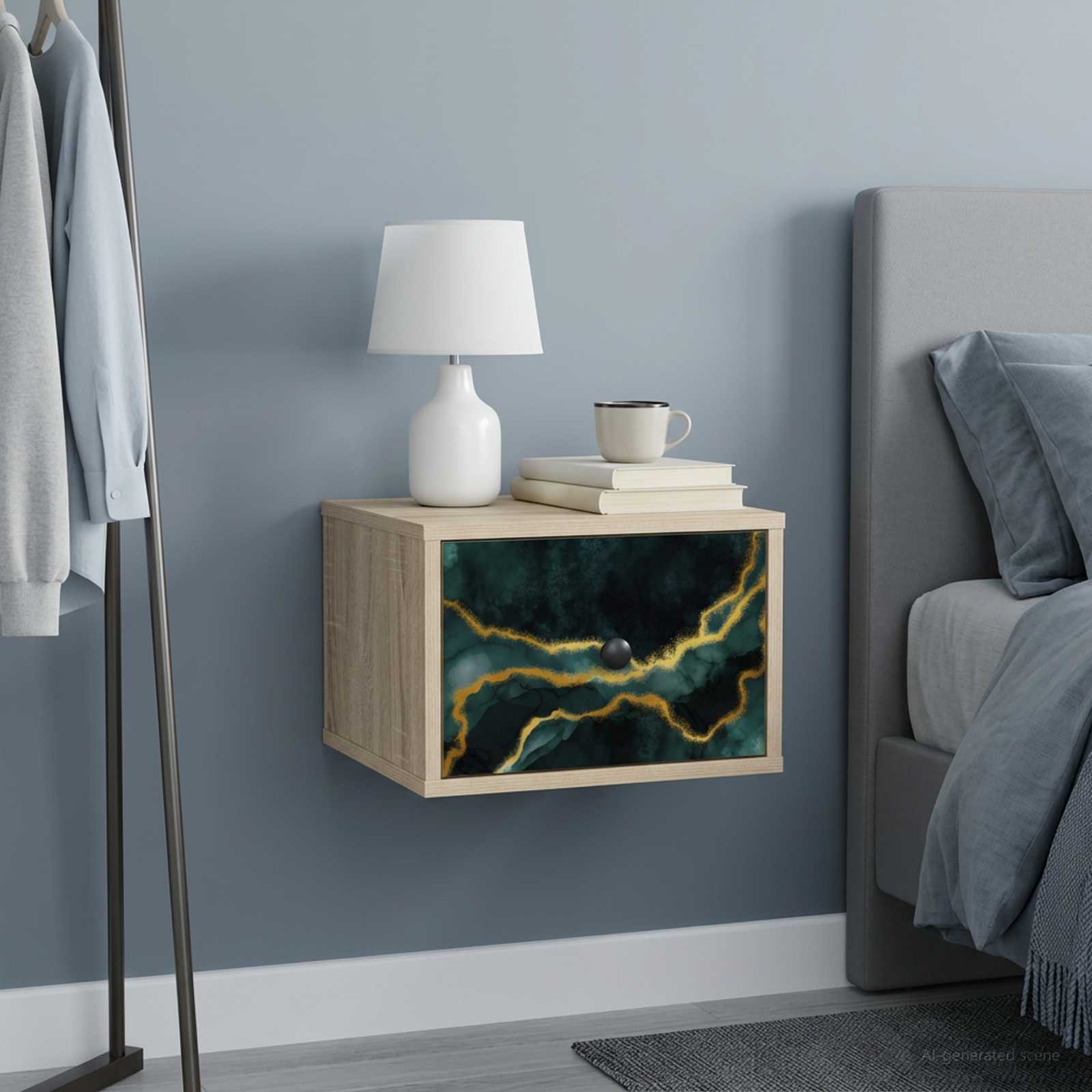 Τοίχου κομοδίνο WIJHE Sonoma Δρυς 36 x 33 x 25 εκ.