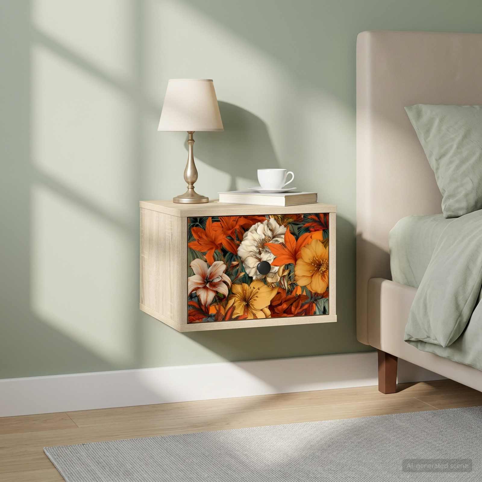 Τοίχου κομοδίνο GENNEP Sonoma Δρυς 36 x 33 x 25 εκ. - Pakobazaar