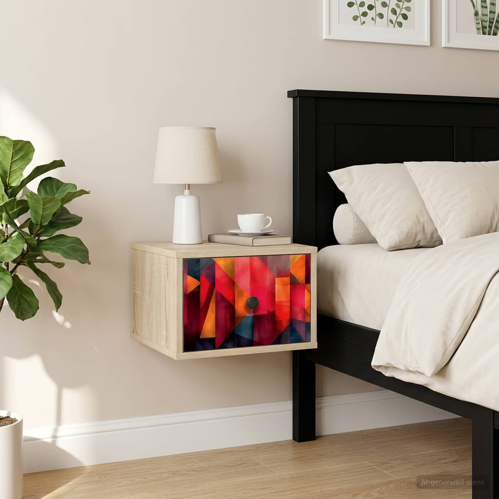 Τοίχου κομοδίνο HEESCH Sonoma Δρυς 36 x 33 x 25 εκ. - Pakobazaar