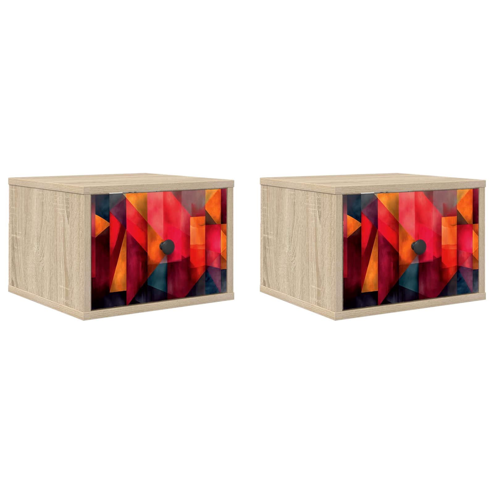 Τοίχου κομοδίνο HEESCH 2 τμχ. Sonoma Δρυς 36 x 33 x 25 εκ. - Pakobazaar