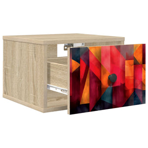 Τοίχου κομοδίνο HEESCH 2 τμχ. Sonoma Δρυς 36 x 33 x 25 εκ. - Pakobazaar