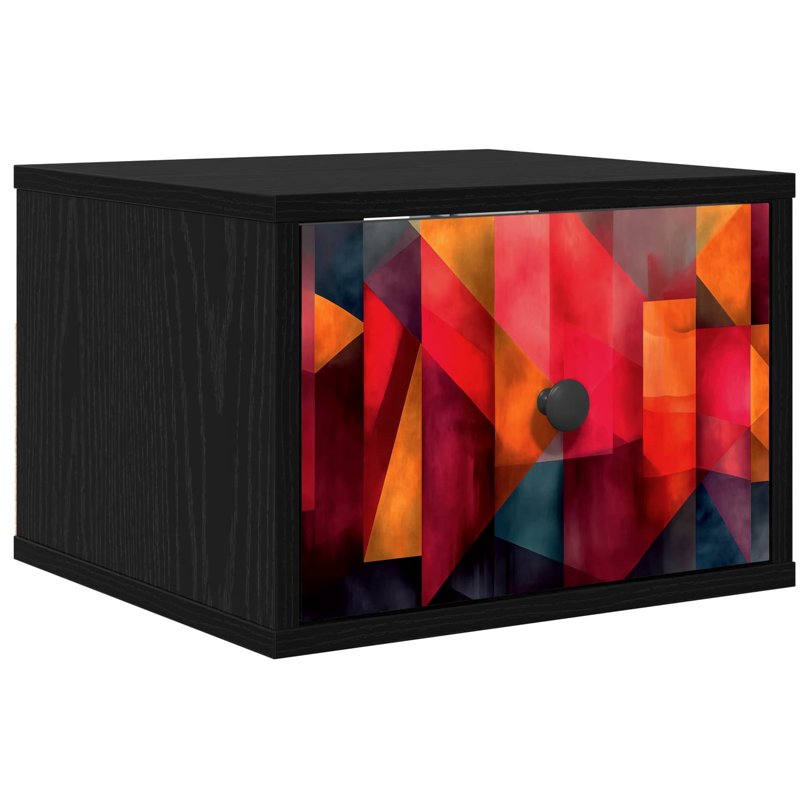 Τοίχου κομοδίνο HEESCH Μαύρη Δρυς 36 x 33 x 25 εκ. - Pakobazaar