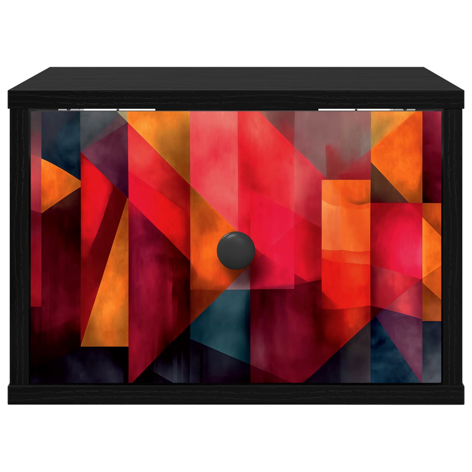 Τοίχου κομοδίνο HEESCH 2 τμχ. Μαύρη Δρυς 36 x 33 x 25 εκ. - Pakobazaar