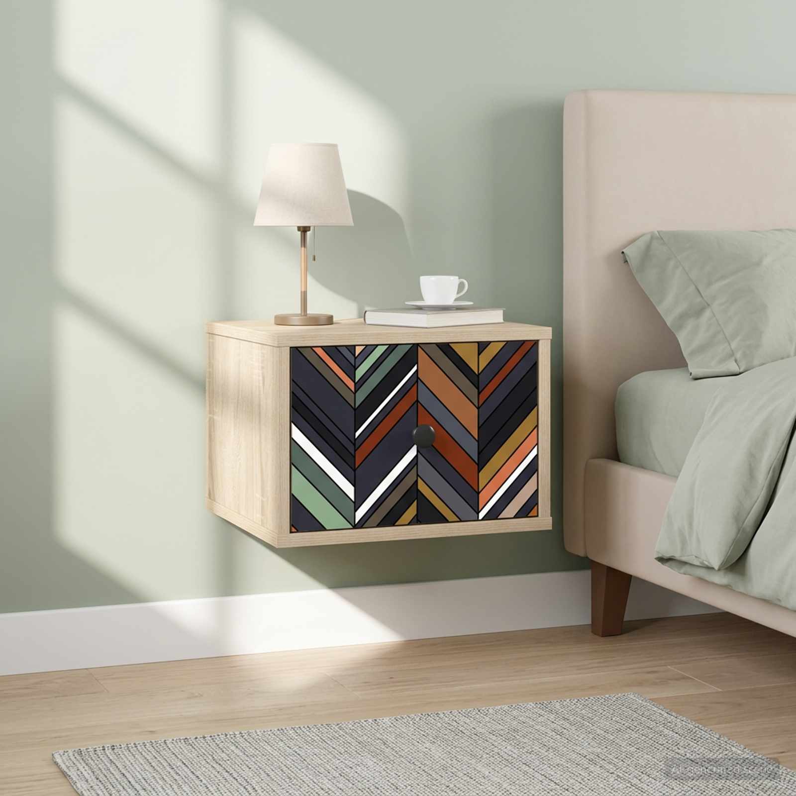 Τοίχου κομοδίνο OMMEN Sonoma Δρυς 36 x 33 x 25 εκ. - Pakobazaar