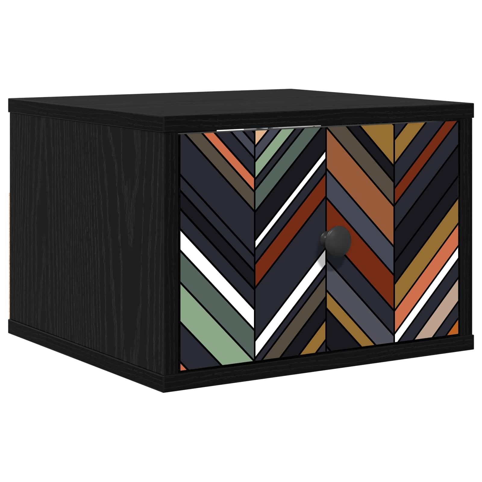 Τοίχου κομοδίνο OMMEN Μαύρη Δρυς 36 x 33 x 25 εκ. - Pakobazaar