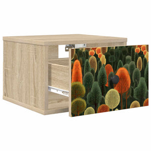 Τοίχου κομοδίνο ZAANDAM 2 τμχ. Sonoma Δρυς 36 x 33 x 25 εκ. - Pakobazaar
