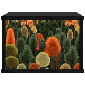 Τοίχου κομοδίνο ZAANDAM Μαύρη Δρυς 36 x 33 x 25 εκ. - Pakobazaar