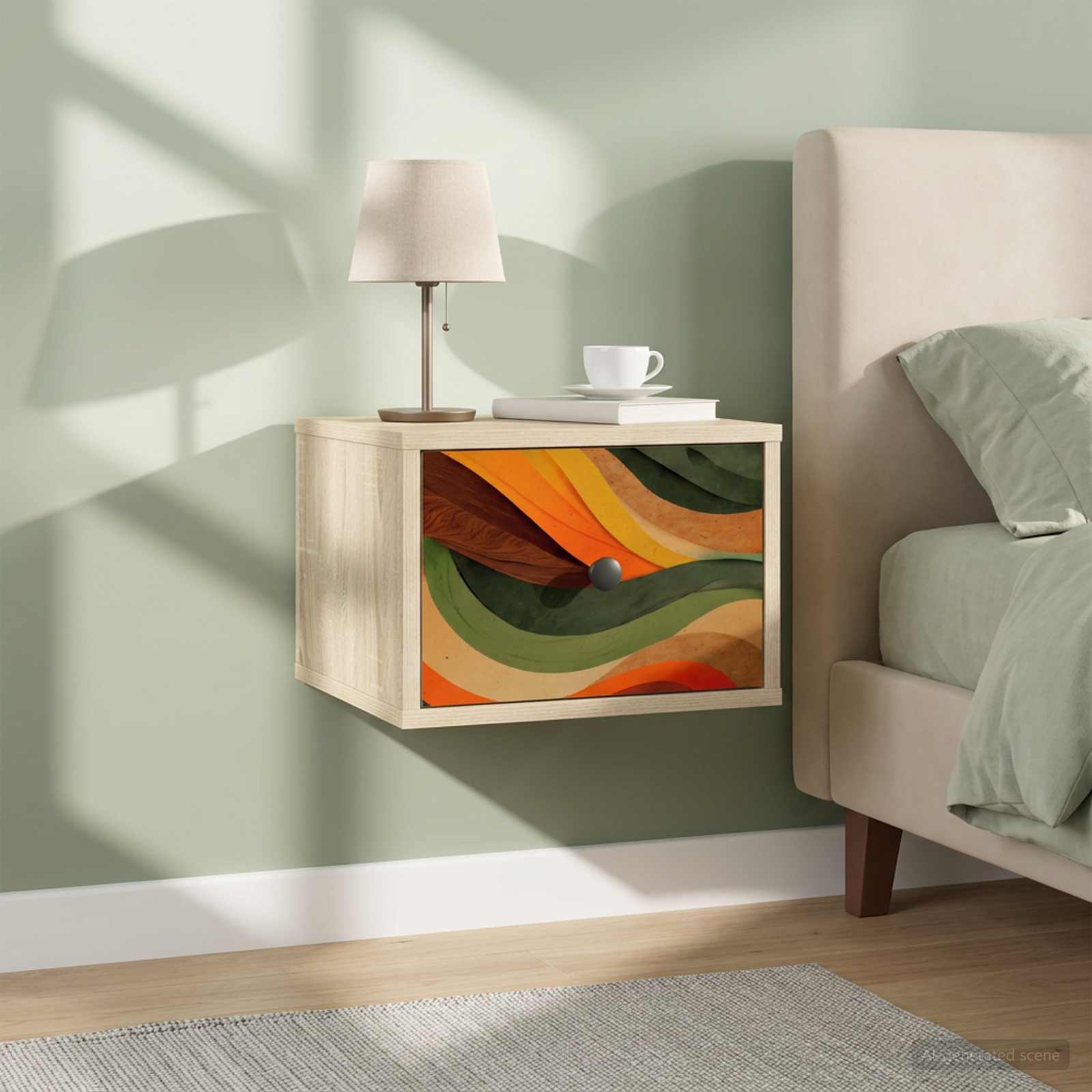 Τοίχου κομοδίνο BONN Sonoma Δρυς 36 x 33 x 25 εκ. - Pakobazaar