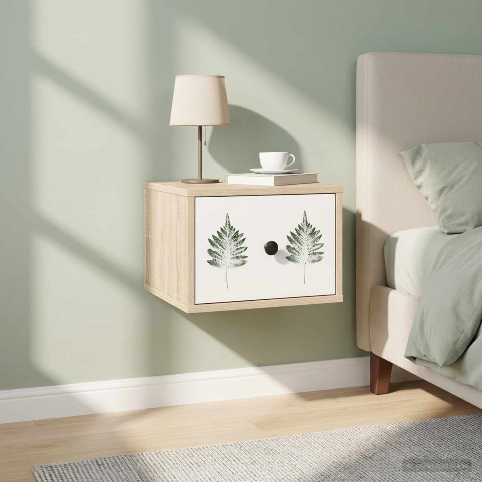 Τοίχου κομοδίνο HANAU 2 τμχ. Sonoma Δρυς 36 x 33 x 25 εκ. - Pakobazaar