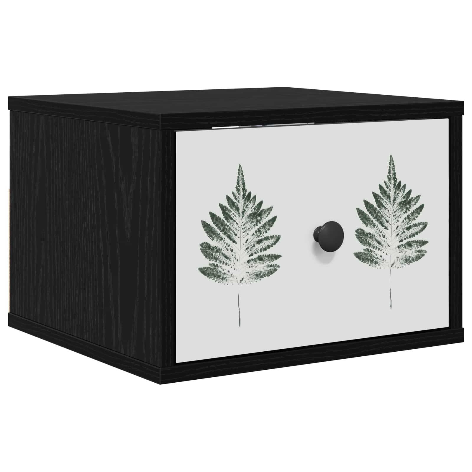 Τοίχου κομοδίνο HANAU Μαύρη Δρυς 36 x 33 x 25 εκ. - Pakobazaar
