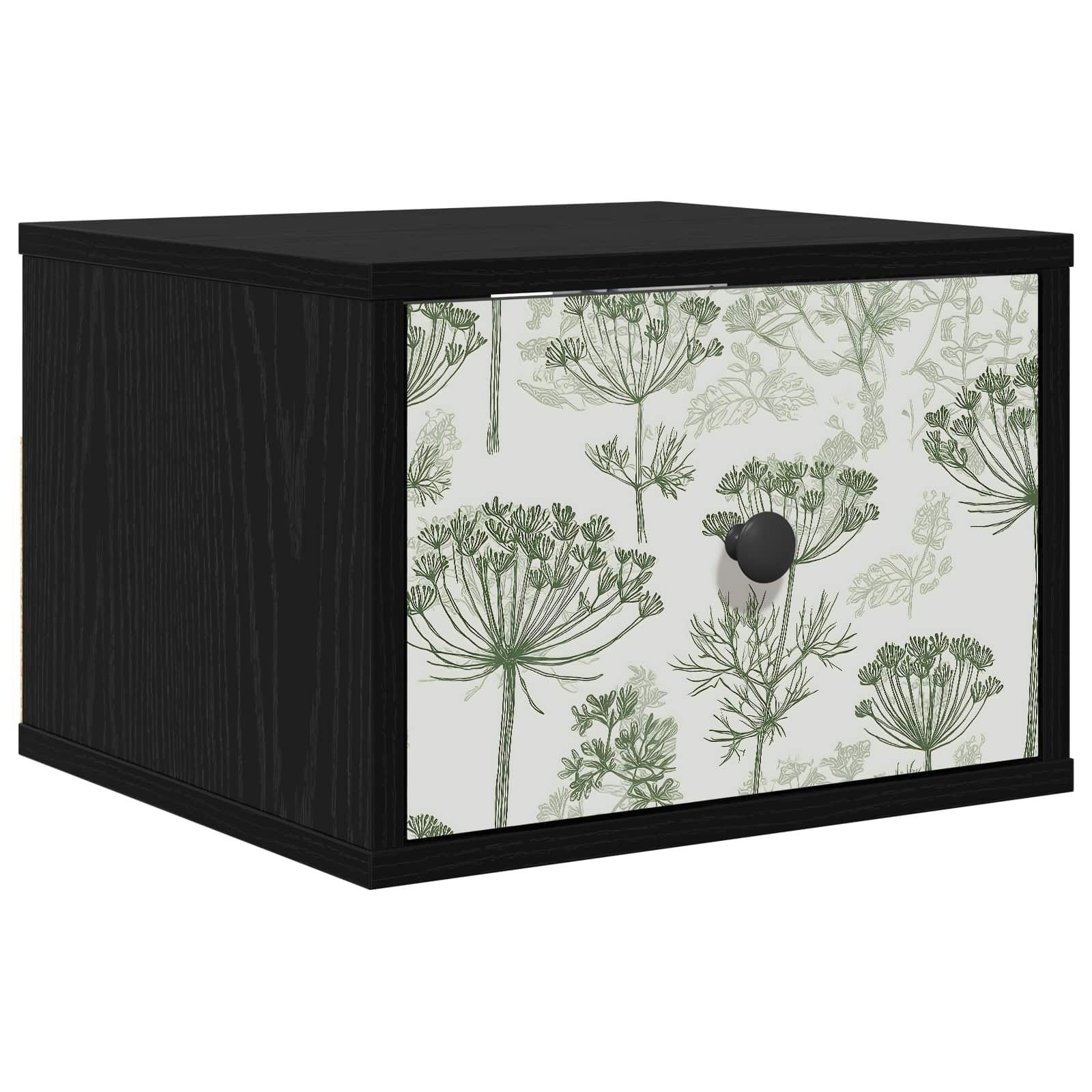 Τοίχου κομοδίνο GOTHA Μαύρη Δρυς 36 x 33 x 25 εκ. - Pakobazaar