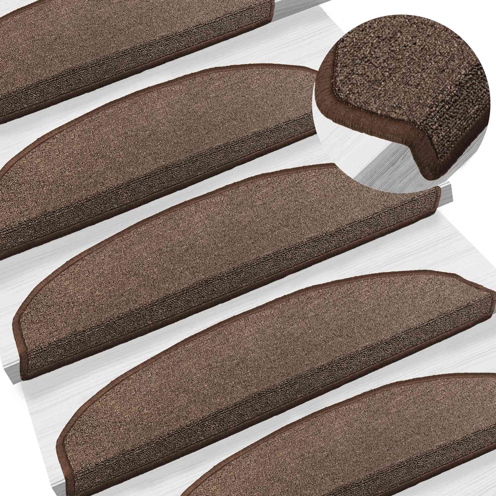 Αυτοκόλλητα Ματ Σκαλοπατιών 15 pcs Καφετί 80 x 24,5 x 3,5 εκ. - Pakobazaar