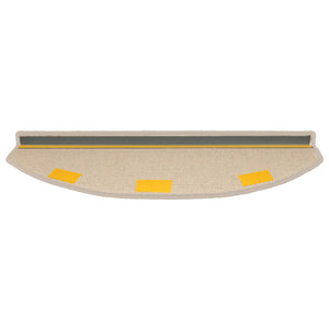 Αυτοκόλλητα Ματ Σκαλοπατιών 15 pcs Taupe 80 x 24,5 x 3,5 εκ. - Pakobazaar