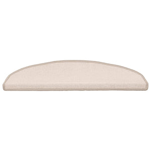 Αυτοκόλλητα Ματ Σκαλοπατιών 15 pcs Taupe 80 x 24,5 x 3,5 εκ. - Pakobazaar