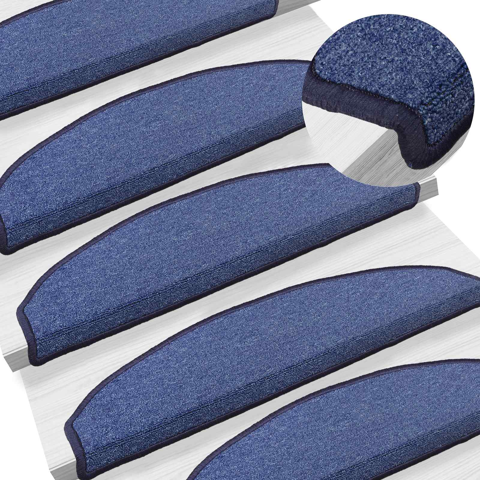 Αυτοκόλλητα Ματ Σκαλοπατιών 15 pcs Μπλε 80 x 24,5 x 3,5 εκ. - Pakobazaar