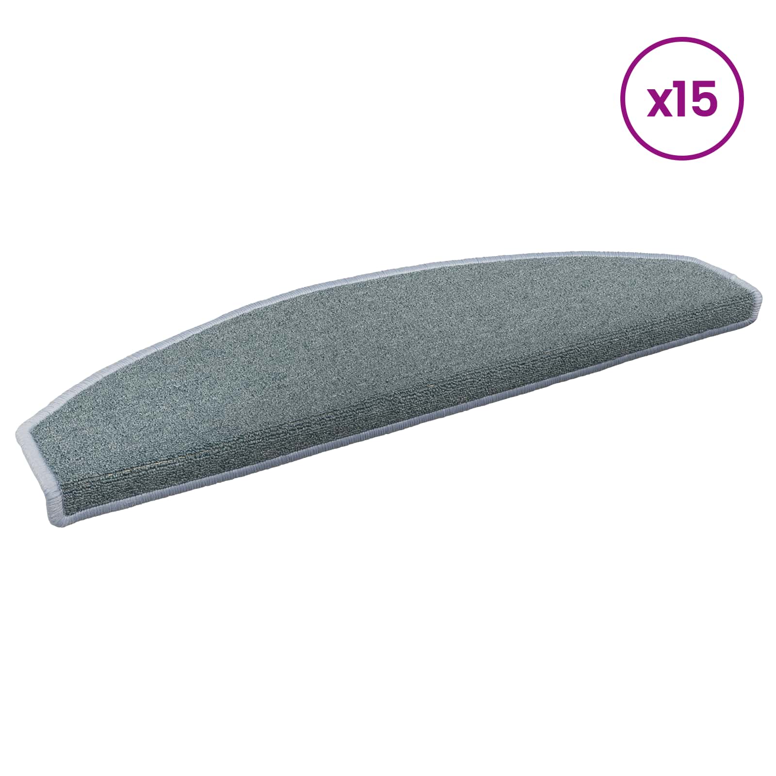 Αυτοκόλλητα Ματ Σκαλοπατιών 15 pcs Θαλασσί 80 x 24,5 x 3,5 εκ. - Pakobazaar