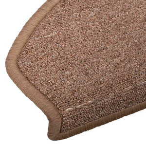 Αυτοκόλλητα Ματ Σκαλοπατιών 15 pcs Καφέ 80 x 24,5 x 3,5 εκ. - Pakobazaar