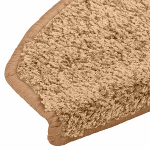 Αυτοκόλλητα Ματ Σκαλοπατιών 15 pcs Μπεζ 80 x 24,5 x 3,5 εκ. - Pakobazaar