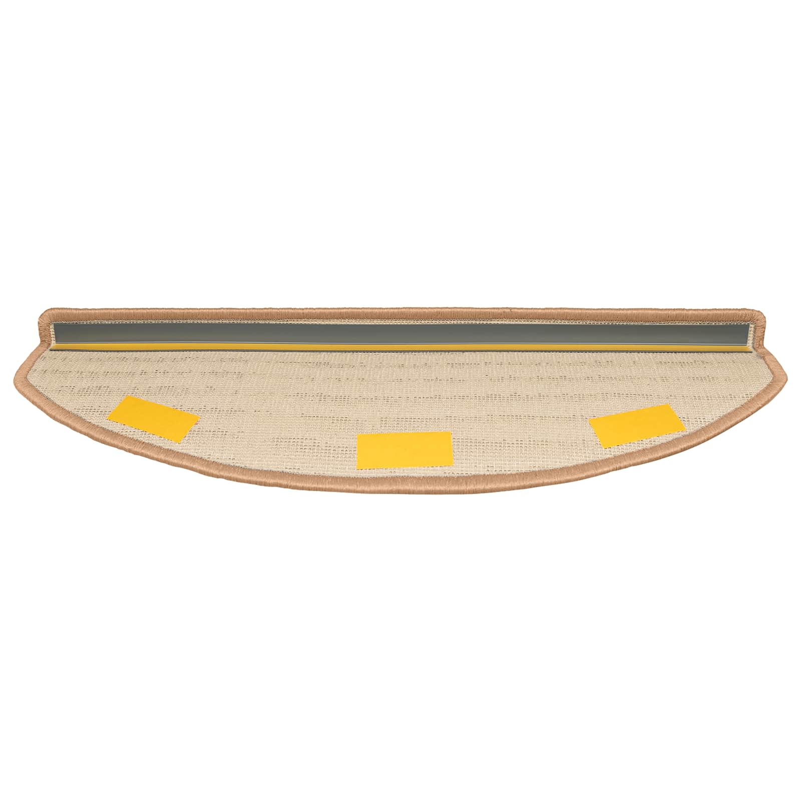 Αυτοκόλλητα Ματ Σκαλοπατιών 15 pcs Μπεζ 80 x 24,5 x 3,5 εκ. - Pakobazaar