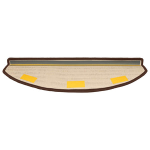 Αυτοκόλλητα Ματ Σκαλοπατιών 15 pcs Καφέ 80 x 24,5 x 3,5 εκ. - Pakobazaar