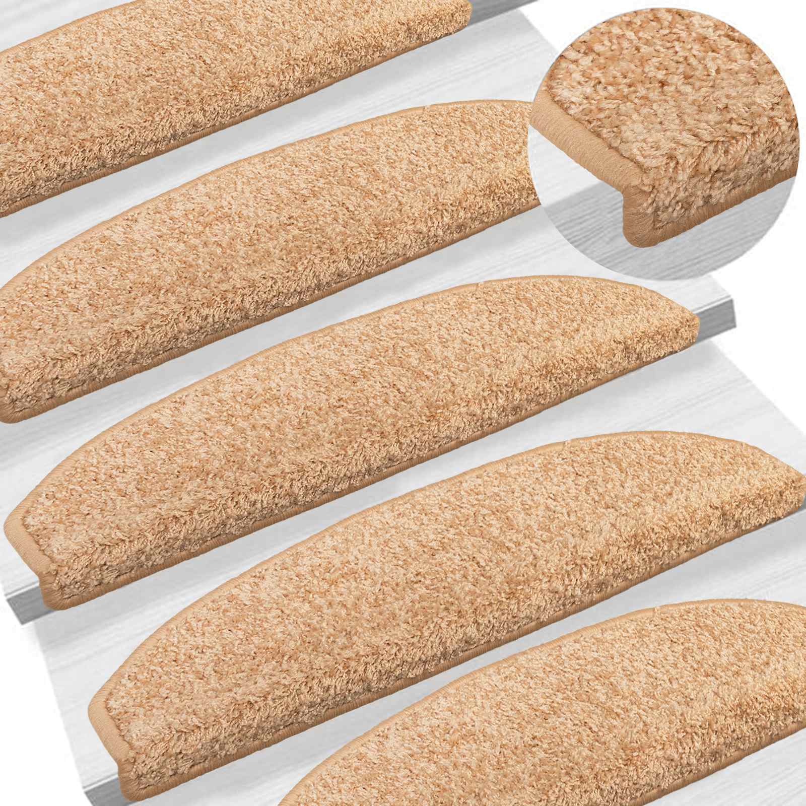 Αυτοκόλλητα Ματ Σκαλοπατιών 15 pcs Χρυσό 80 x 24,5 x 3,5 εκ. - Pakobazaar