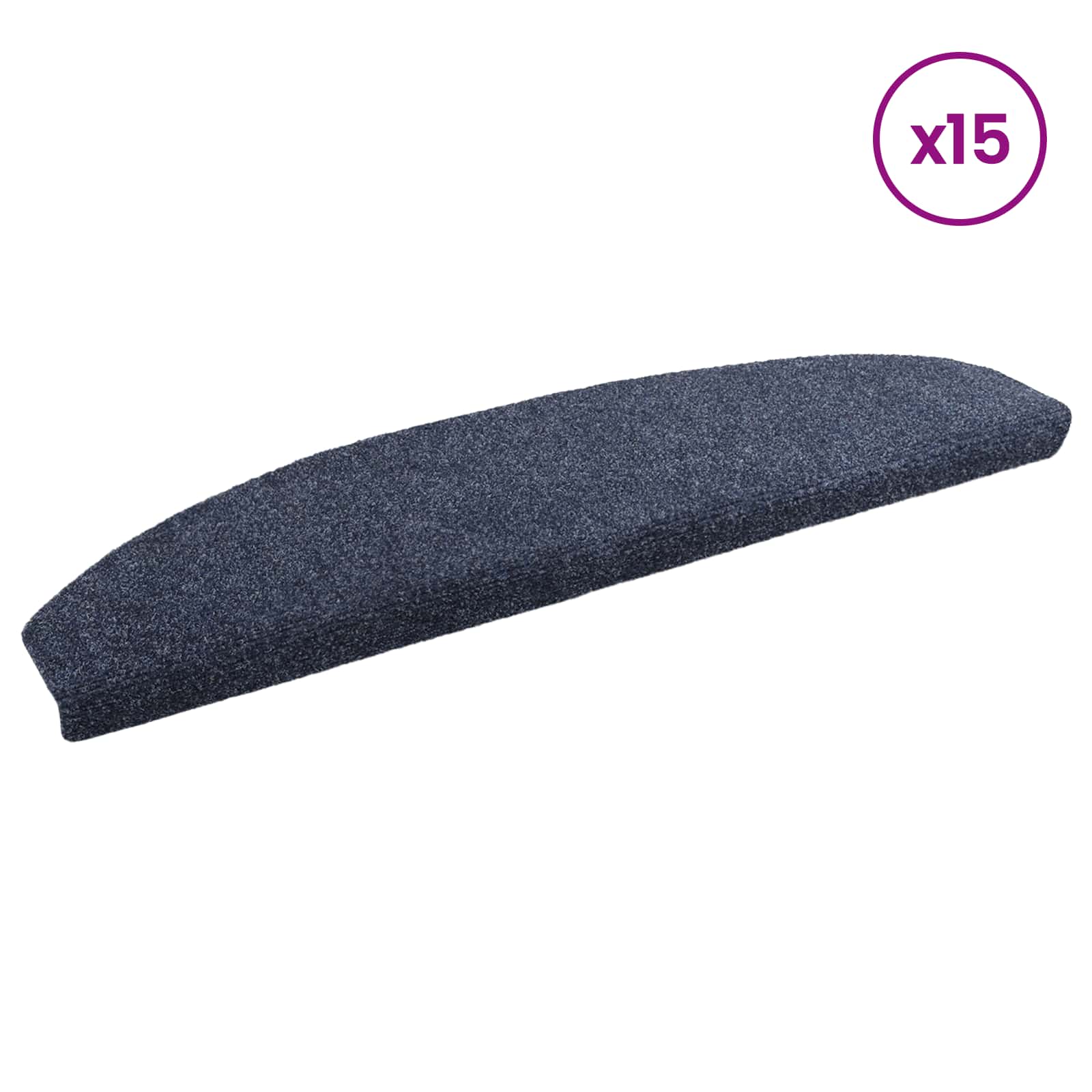 Αυτοκόλλητα Ματ Σκαλοπατιών 15 pcs Μπλε 80 x 24,5 x 3,5 εκ. - Pakobazaar