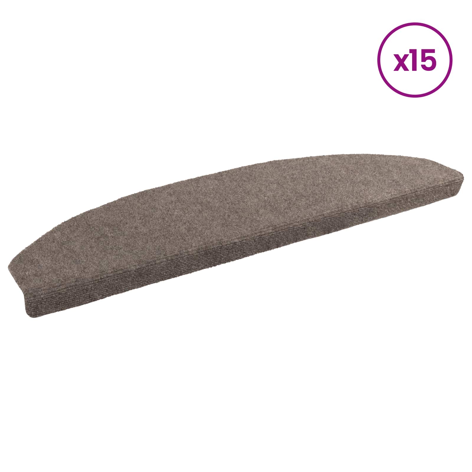 Αυτοκόλλητα Ματ Σκαλοπατιών 15 pcs Μόκα 80 x 24,5 x 3,5 εκ. - Pakobazaar