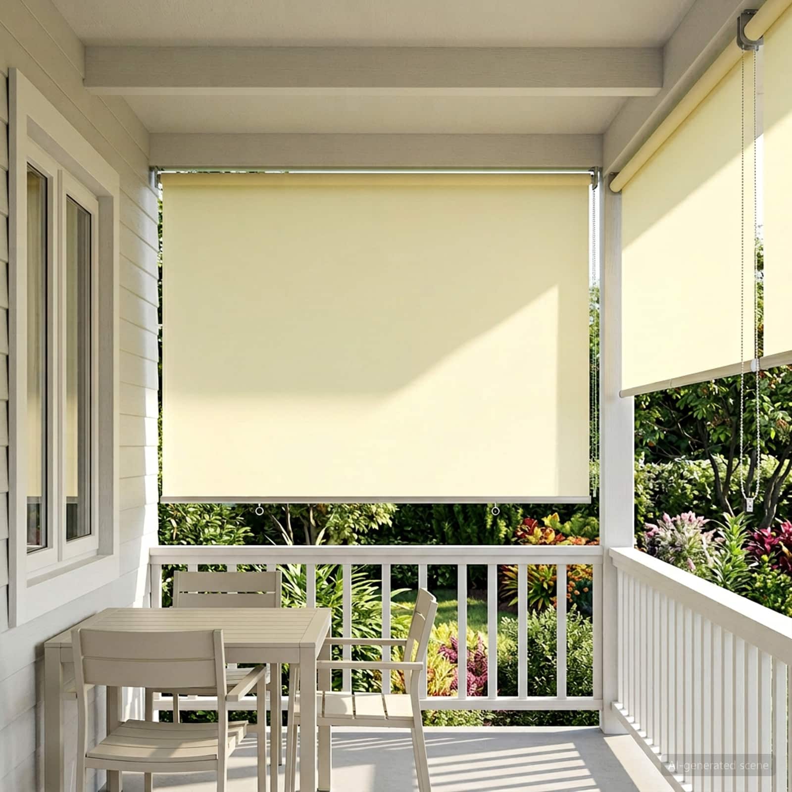 Ρολό Κουρτίνα UV Προστασία Κρεμ 180 x 140 cm Πολυεστέρας - Pakobazaar