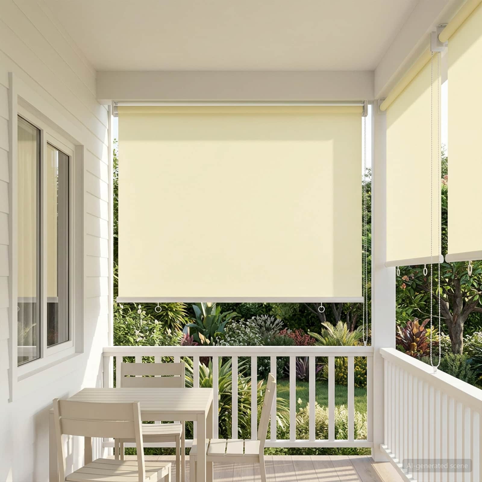 Ρολό Κουρτίνα UV Προστασία Κρεμ 60 x 230 cm Πολυεστέρας - Pakobazaar