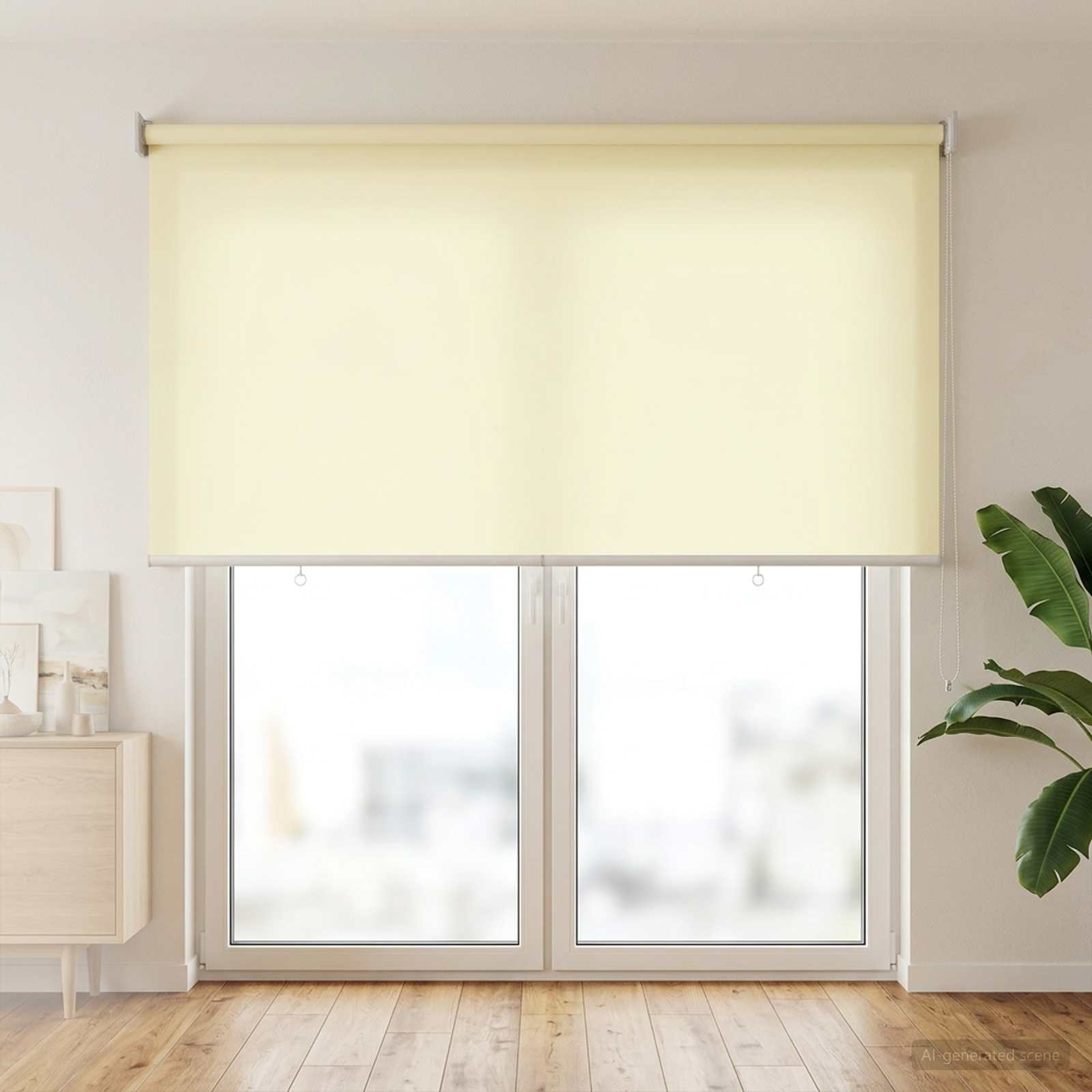 Ρολό Κουρτίνα UV Προστασία Κρεμ 100 x 230 cm Πολυεστέρας - Pakobazaar