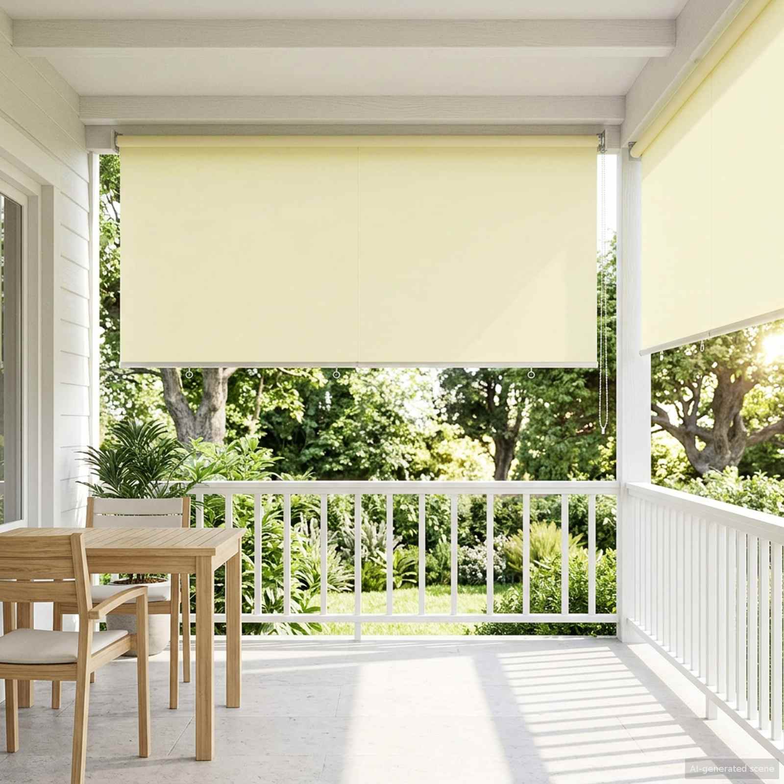 Ρολό Κουρτίνα UV Προστασία Κρεμ 160 x 230 cm Πολυεστέρας - Pakobazaar