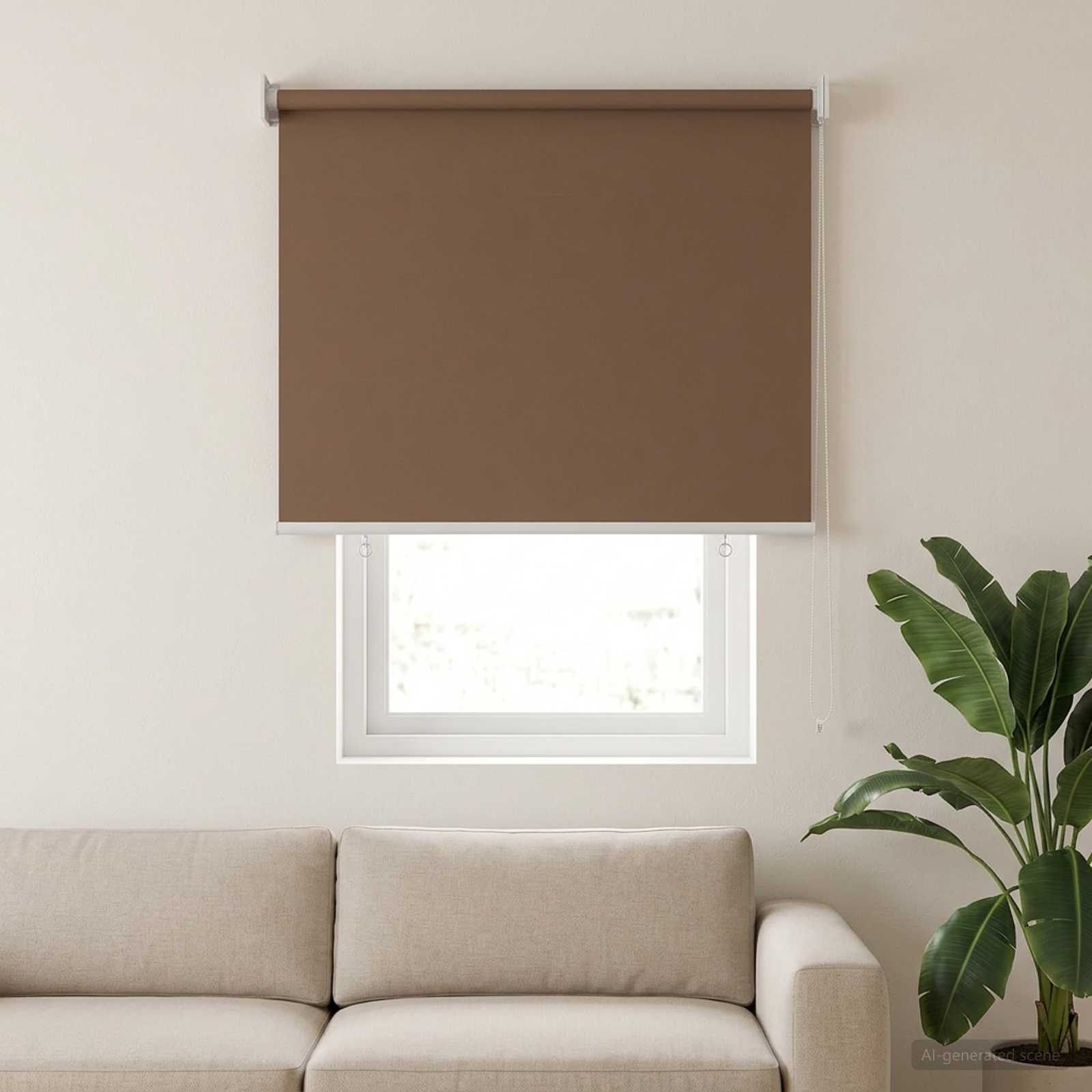 Ρολό Κουρτίνα UV Προστασία Taupe 80 x 140 cm Πολυεστέρας - Pakobazaar